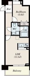 ヴァリエ東別院の間取り画像