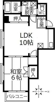 オクダビルの間取り画像