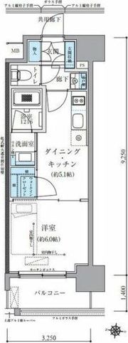 TENAS丸の内の間取り画像