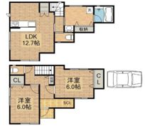 取石6丁目戸建 Cの間取り画像