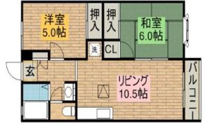 ハイツコスモの間取り画像