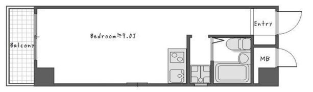 CROSS神楽坂の間取り画像