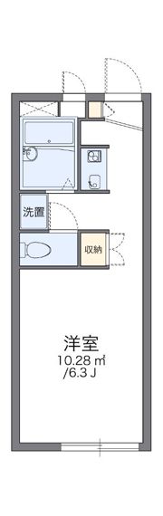 レオパレスアルカディアの間取り画像