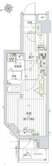 ヴァレッシア蒲田シティの間取り画像