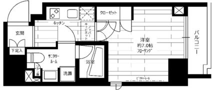 ステージファースト蔵前アジールコートの間取り画像