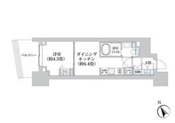ライオンズフォーシア五反田の間取り画像