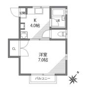 TBコーポの間取り画像