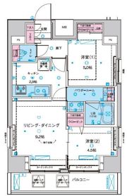 ジェノヴィア東日暮里グリーンヴェールの間取り画像