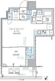 パークアクシス五反田スカイタワーの間取り画像