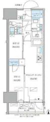 パークアクシス品川天王洲アイルの間取り画像