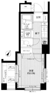 メインステージ護国寺Ⅱの間取り画像