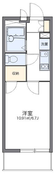 レオパレスベイサイドコート横浜の間取り画像