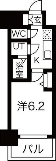 メイクスWアート今池Ⅲの間取り画像