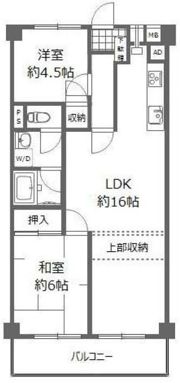 日商岩井第二新小岩マンションの間取り画像