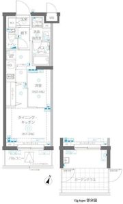 ZOOM蒲田EASTの間取り画像