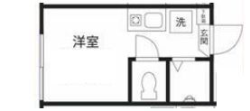スタジオアパートメント大久保の間取り画像