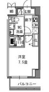 S-RESIDENCE新御徒町Westの間取り画像