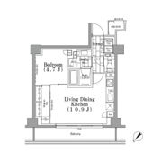 ONE ROOF FLAT TSUKISHIMAの間取り画像