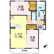 サニーハイツ柳田の間取り画像