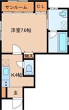パレス花紋IIの間取り画像