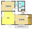 アサヒハイツ門井の間取り画像