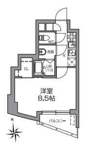 Eno de豪徳寺の間取り画像