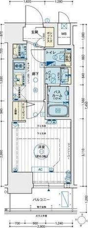 エステムコート名古屋新栄アクシスの間取り画像