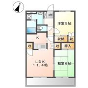 サンヒルズつつじヶ丘の間取り画像