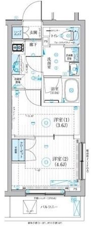 ブライズ二子新地の間取り画像