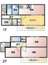 北吉見横川様貸家の間取り画像