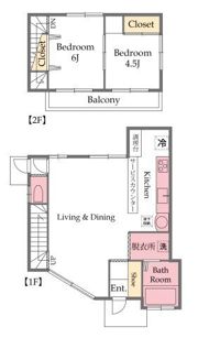 東松山市正代貸家(定期借家)の間取り画像