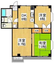 プレステージ宮原の間取り画像