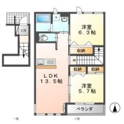 ユニヴァリーラビータの間取り画像