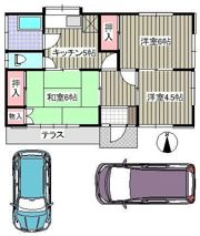 吉田アパートの間取り画像