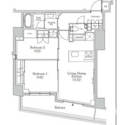 ザ・パークハビオSOHO市谷左内町の間取り画像
