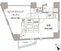 パークハビオ元麻布の間取り画像