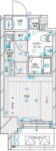 メインステージ蒲田Ⅵエグザの間取り画像