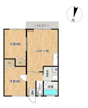 ベルメゾン大野Ⅰの間取り画像