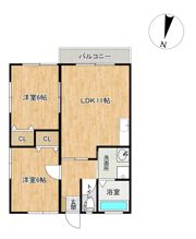 ベルメゾン大野Ⅰの間取り画像