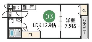 リレックス鳳中町の間取り画像