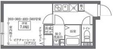 COCOCUBE西日暮里の間取り画像