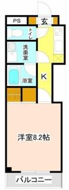 彩ハイツの間取り画像