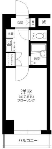 エクセリア文京池之端の間取り画像
