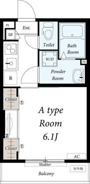 リブリ・外苑東四谷HOUSEの間取り画像