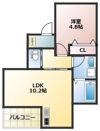 プルナス蒲田の間取り画像