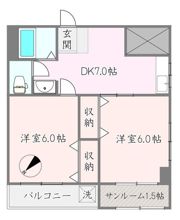 ヴィラ貝坂の間取り画像