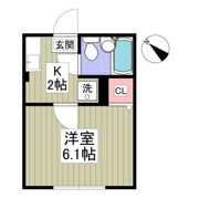 シティハイム国恵ハイムBの間取り画像