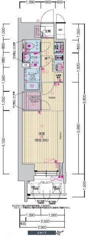 プレサンスTHE高岳の間取り画像