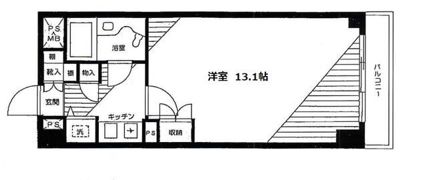 デュオスカーラ新宿の間取り画像