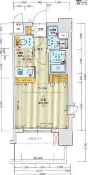 ライジングコート名古屋駅前東の間取り画像
